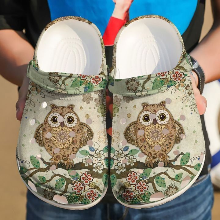 Owl Lovely Sku 1757 Crocs Clog Shoes